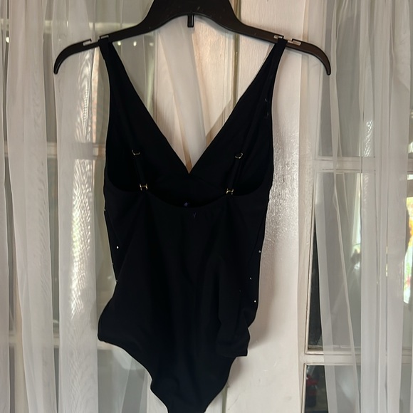 I.D. SARRIERI One Piece Swarovski Allover Bodysuit Women’s EUR Size 38 Black - Picture 5 of 12